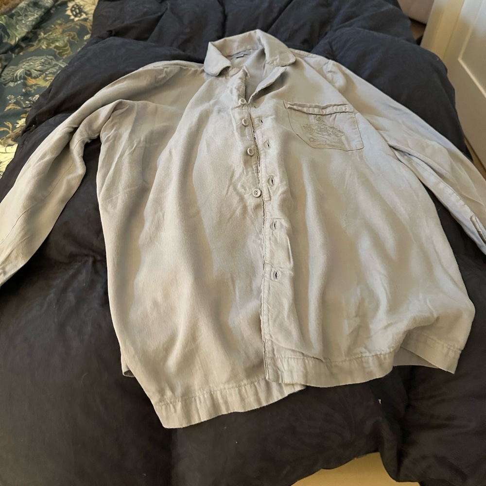 Skims Hotel Flannel PJ top